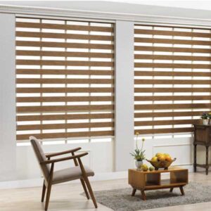 Rèm Cầu Vồng Họa Tiết Vân Gỗ Tự Nhiên