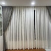 Rèm Vải 2 Lớp Cản Sáng - Màu Xám Hiện Đại