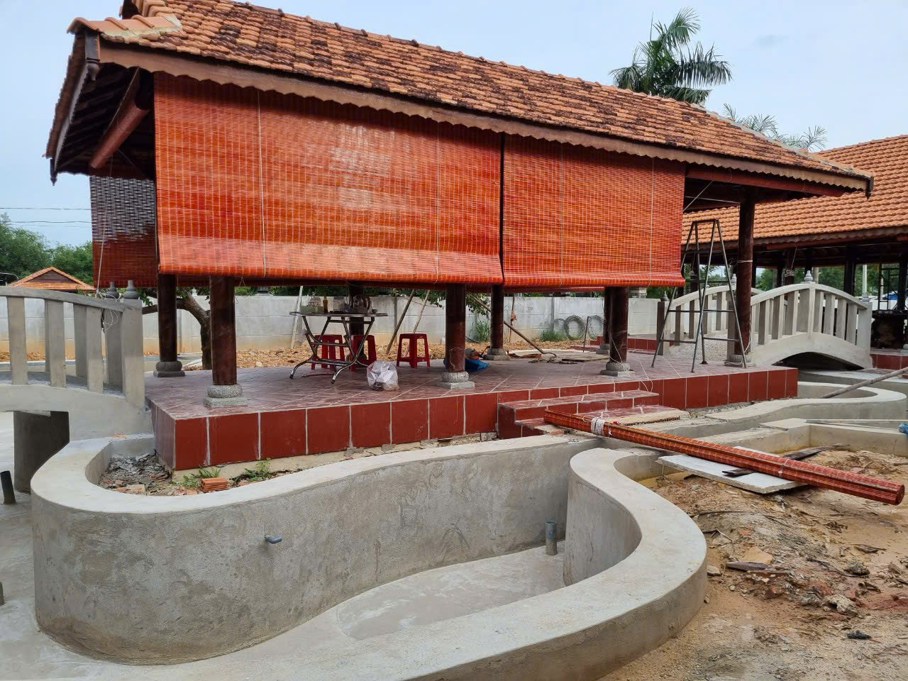 Rèm Tre, Mành Tre Nhà Sàn Ngoài Trời Màu Nâu Tự Nhiên - Ảnh 8