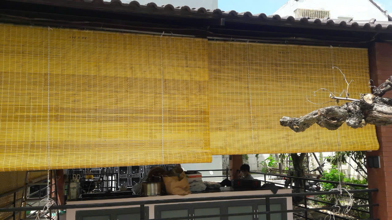 Rèm Tre, Mành Tre Ngoài Trời Màu Vàng Tự Nhiên - Ảnh 3
